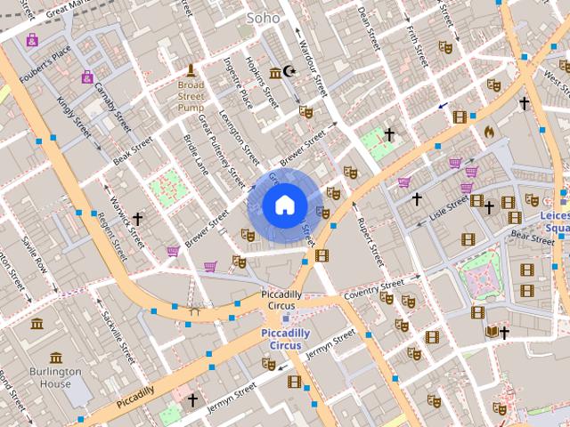 Ham yard residences, Denman Place, Soho, London, London, W1D, United Kingdom
