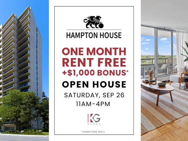 Hampton House South 1 Bedroom Apartment for Rent at 322 Eglinton Ave E, Toronto, ON M4P 1L6 North Toronto