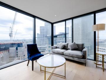 Hampton Tower, 75 Marsh Wall, London. 2 bed flat to rent £4,000 pcm £923 pw