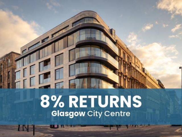 Hands Off 1 Bed Apartment, Glasgow City Centre 7.5% Rental Yields Investment only