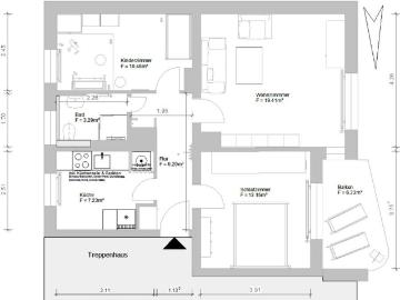 Etagenwohnung for rent in De-Haen-Platz
