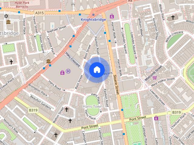 Hans Crescent, Knightsbridge SW1