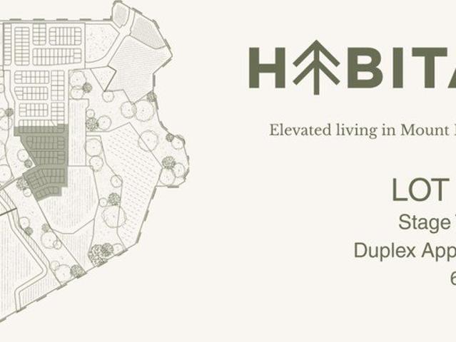 Habitat Mt Kynoch DUPLEX APPROVED 613m2 Allotment