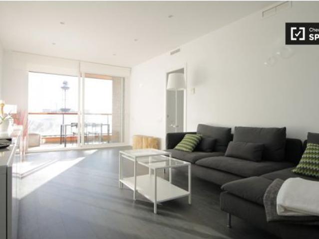 Habitación con baño en el apartamento de 3 dormitorios Poble Sec