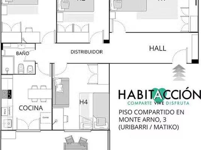 Habitación en Calle Monte Arno, Uribarri