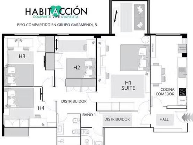 Habitación en Grupo Reverendo Vicente Garamendi, Solokoetxe