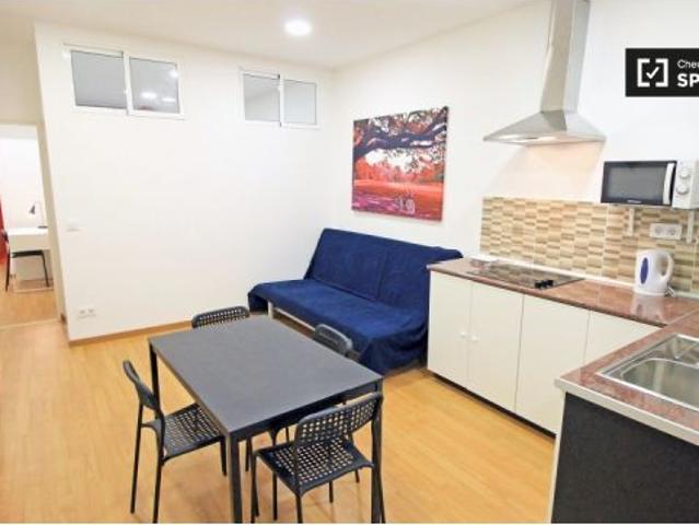 Habitación en piso compartido de 4 habitaciones en alquiler en El Raval, solo para profesionales y e