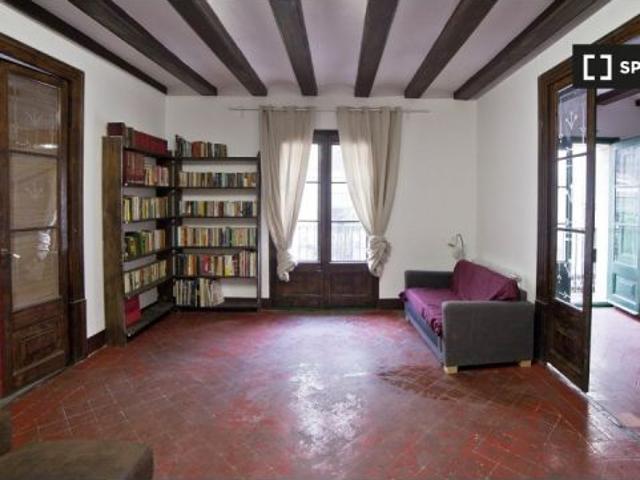 Habitación en piso compartido de 5 habitaciones en alquiler en El Gòtic