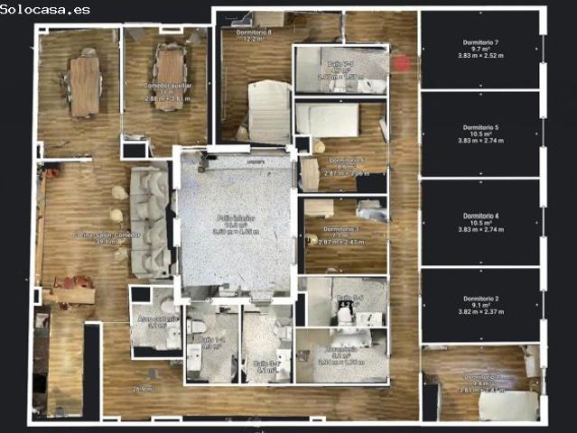 HABITACIÓN EN PISO COMPARTIDO DE 8 DORMITORIOS Y 4 BAÑOS DISPONIBLE SEGUNDO SEMESTRE