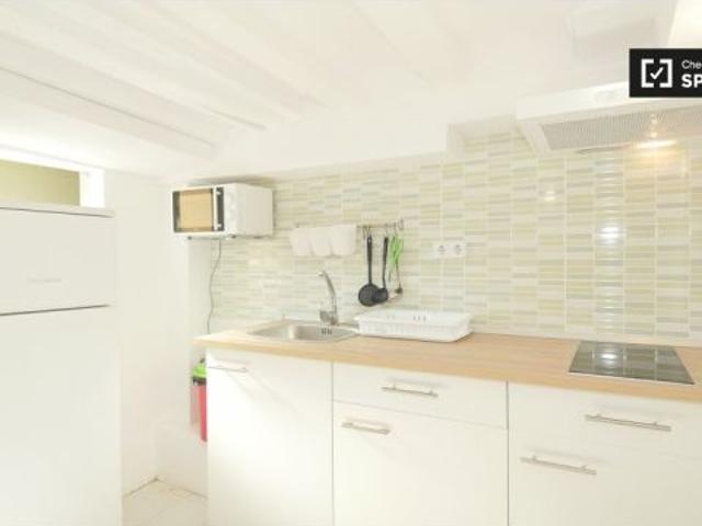 Habitación en piso compartido de 3 habitaciones en alquiler en El Raval, solo para profesionales y e