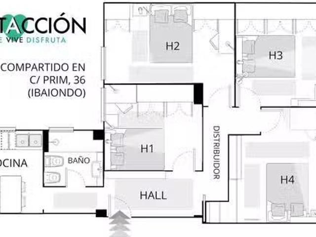 Habitación en Prim Kalea, Ibaiondo