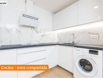 HABITACION 4 CON CAMA 1.35cm EN PISO COMPARTIDO, TERCERA PLANTA SIN ASCENSOR