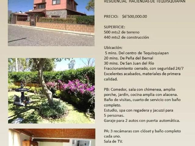 Haciendas de Tequisquiapan Casa en Venta