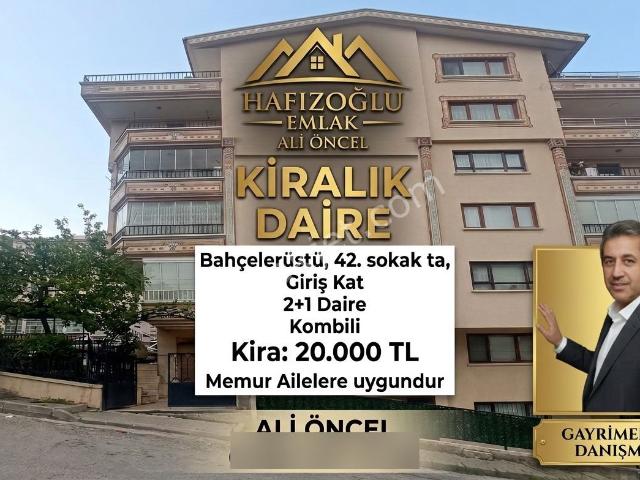 Hafızoğlu Emlak Tan Bahçelerüstü 42 Sokakta 2+1 Kombili Daire