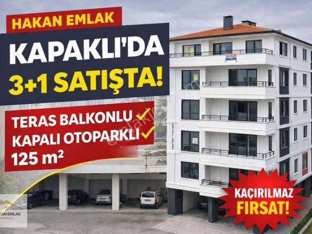 Hakan Emlaktan Kapaklıda 3+1 | 125m² | Teras Balkonlu |