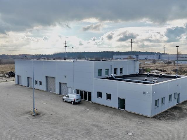 Hala magazynowo produkcyjna 760m² z biurami, suwnicą