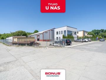 Hala produkcyjno magazynowa 1280 m² z biurem i zapleczem