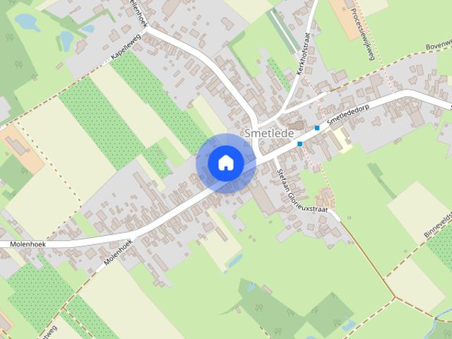 Halfopen bebouwing met 2 slpks en ruime tuin te Smetlede
