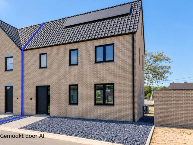 Halfvrijstaande BEN woning op een perceel van 4a62ca in landelijk project te Voorshoven, een gehucht van Neeroeteren!