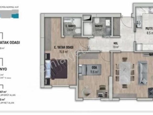 Halkalı Da Site İçinde Sıfır 2+1 Daire, 85 M2 Acil Satılık !