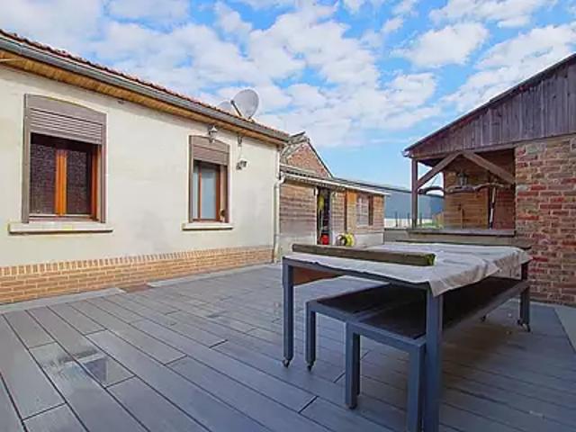 Harbonnières 80131 Achat / Vente maison 7 pièces t7 jardin terrasse