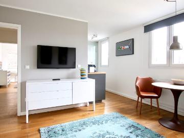 Belgisches Viertel - Balkon, Ausgestattete Küche