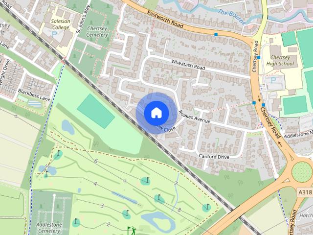 Harrow Close, Addlestone, Surrey