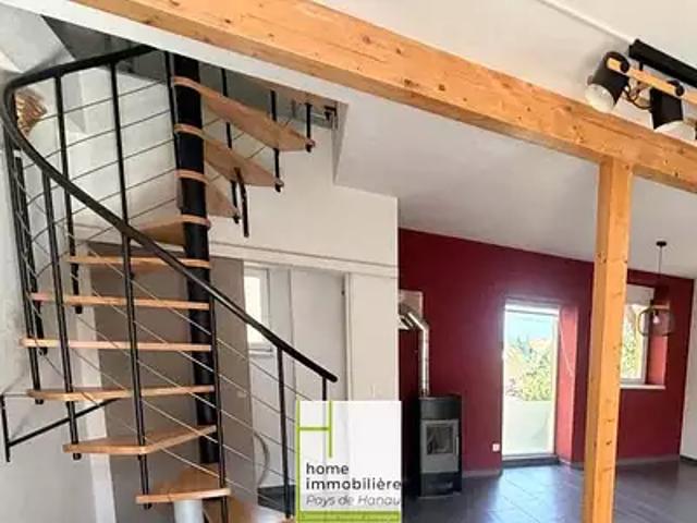 Hattmatt 67330 Achat / Vente appartement 3 pièces t3 au dernier étage terrasse