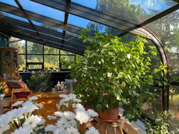 Haus mit Wintergarten, 3 Garagen, Platz für Kinder und Hobbys