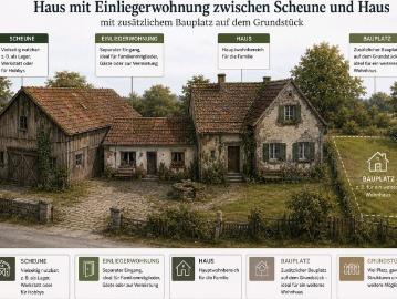 Haus Baugrundstück Scheune Altbau Einfamilienhaus Grundstück