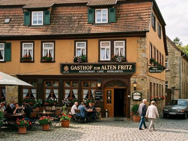 Haus, Hofreite mit Gastronomie und Scheune