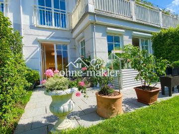Haus im Haus in Stadtvilla: 3 Zimmer Gartenwohnung mit Südterrasse, Privatgarten, Energiek A und TG