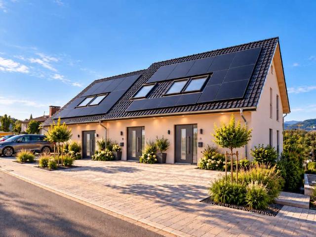 Haus in Haus: Familienglück auf über 200qm Balkon, Terrasse, Garten, EBK | Erstbezug