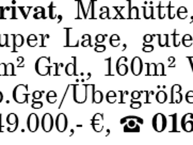 Haus von Privat, Maxhütte, 20 km nördl. Regensburg, super Lage