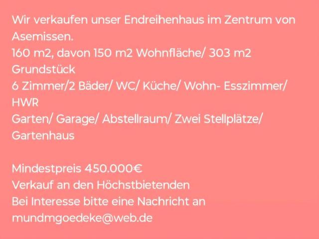 Haus zu verkaufen