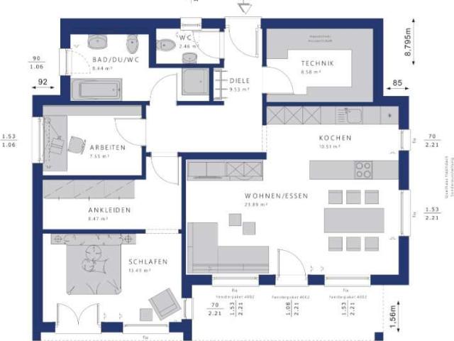Haus zum Kaufen in Budenheim 761.600,00 EUR 93 m²