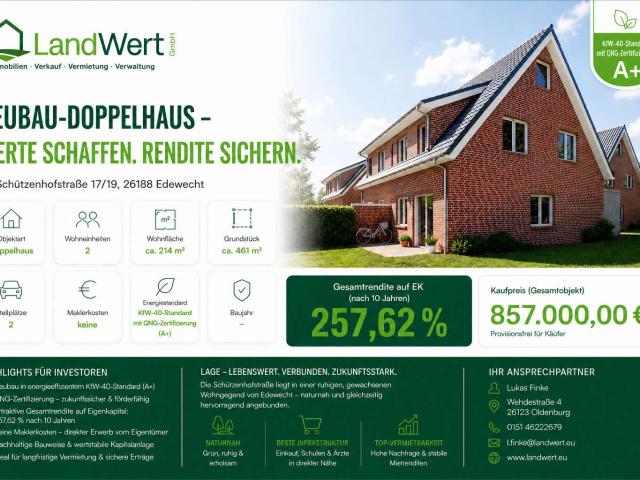 Haus zum Kaufen in Edewecht 857.000,00 EUR 214.34 m²