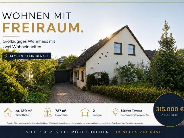 Haus zum Kaufen in Hameln 315.000,00 EUR 180 m²