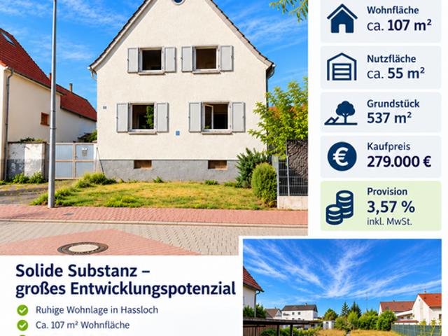 Haus zum Kaufen in Haßloch 279.000,00 EUR 107 m²