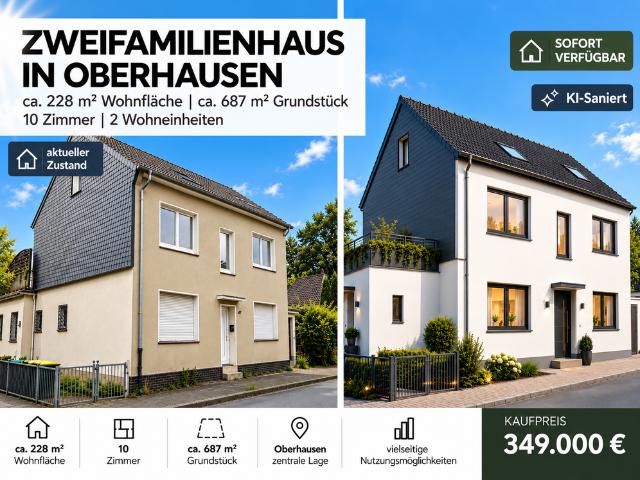 Haus zum Kaufen in Oberhausen 349.000,00 EUR 228 m²
