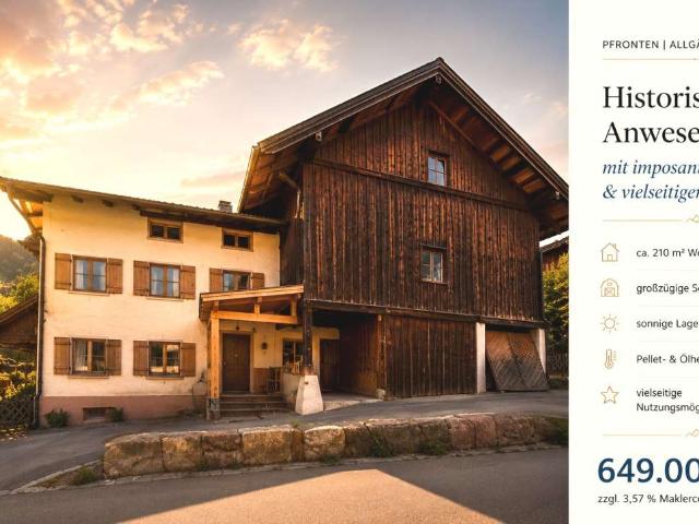 Haus zum Kaufen in Pfronten 649.000,00 EUR 210 m²