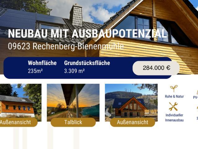 Haus zum Kaufen in Rechenberg Bienenmühle 284.000,00 EUR 235 m²
