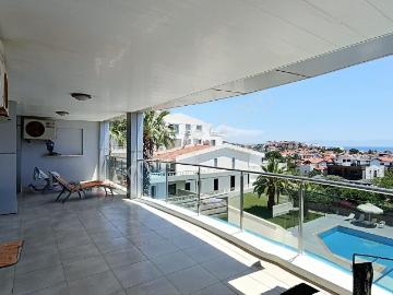 Havuzlu, Asansörlü,full Deniz Manzaralı, Eşyalı