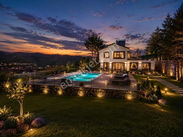Hazar Gölüne Sıfır Özel Havuz Ve Plajlı Satılık Lüks Villa