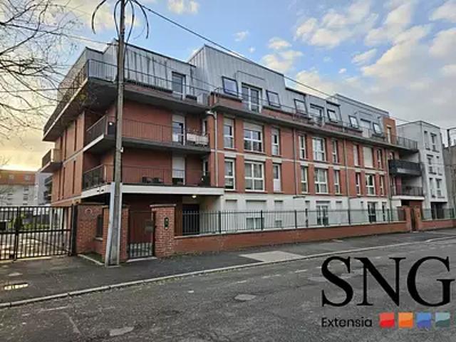 Hénin Beaumont 62110 Achat / Vente appartement 2 pièces t2 terrasse parking