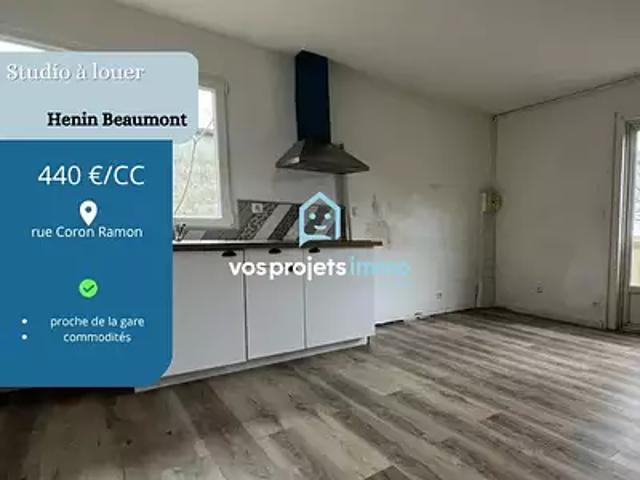 Hénin Beaumont 62110 Location maison 1 pièce t1