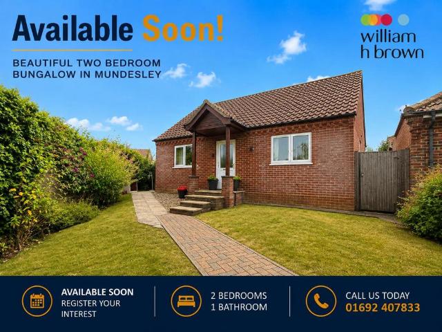 Heath Lane, Mundesley, NORWICH 2 bed detached bungalow to rent £995 pcm £230 pw