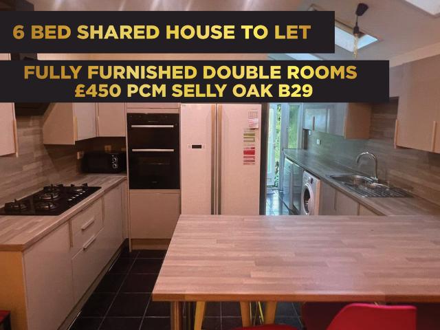 Heeley Road, Birmingham B29 6 bed house share to rent £450 pcm £104 pw