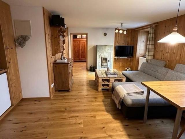 Heimelige Holzwohnung mit Holzofen, Loipe direkt vor dem Haus