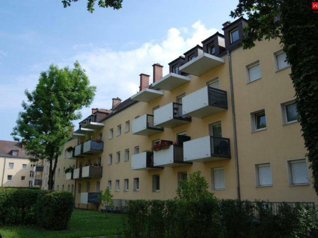 Heimkommen und wohlfühlen ansprechende 2 Raum Wohnung mit Balkon in zentrumsnaher Grünlage, am Bindermichl mitten in Linz! Optimale Infrastruktur vorhanden!